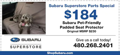 Subaru Pet-Friendly Padded Seat Protector